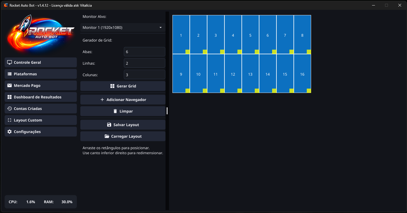 Layout Customizável